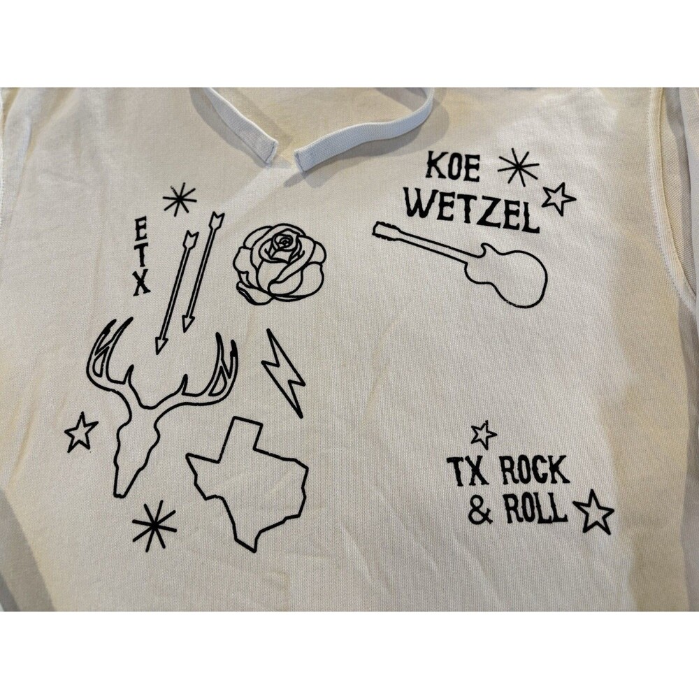Koe Wetzel Sportiqe Hoodie Mens L Sweatshirt Rock And Roll Tour Logo Sweater